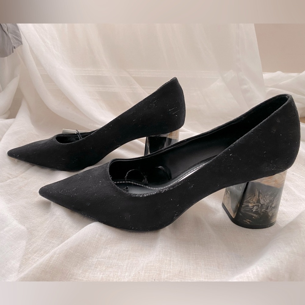 Zara marbled effect heels